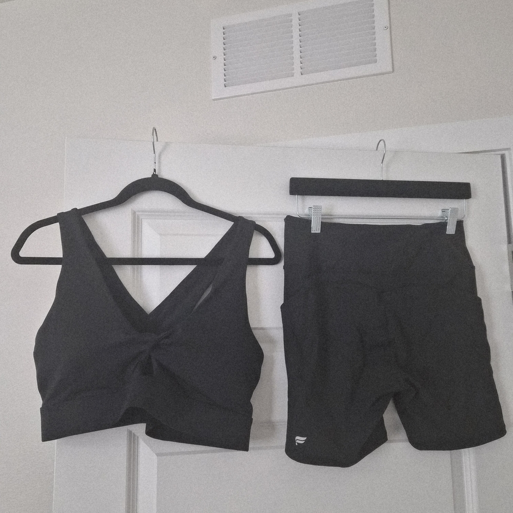 Fabletics Black Athletic Shorts Set - image 1